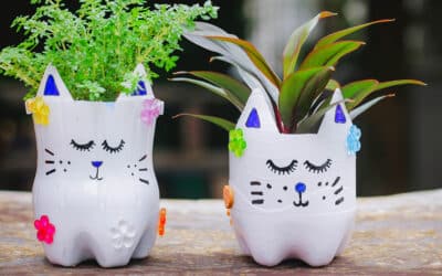 Make Recycled Plant Pots to Celebrate Earth Day in Spanish